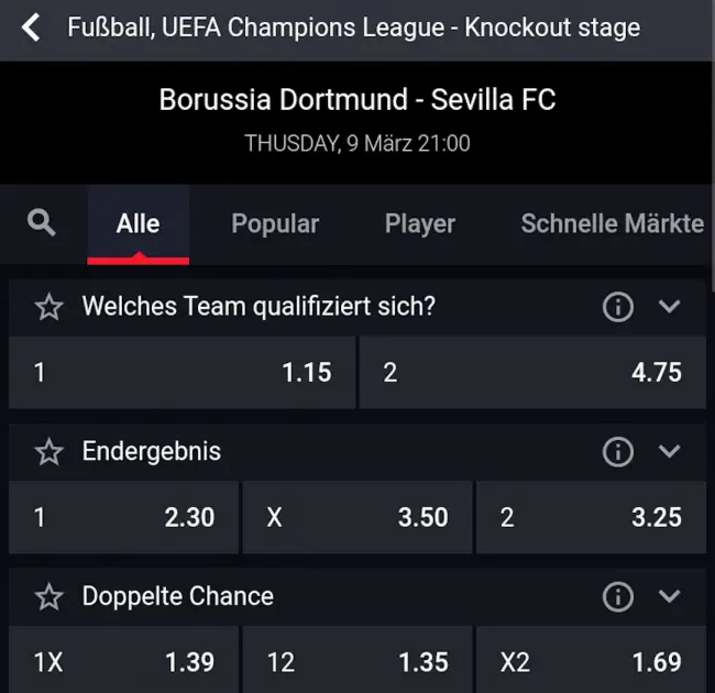 Mystake Wettquoten