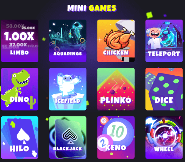 mini jeux mystake casino