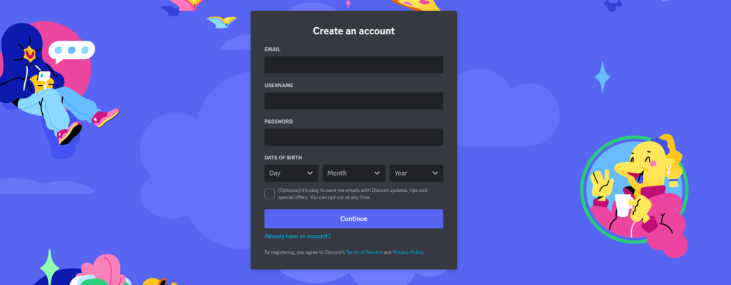 discord registration