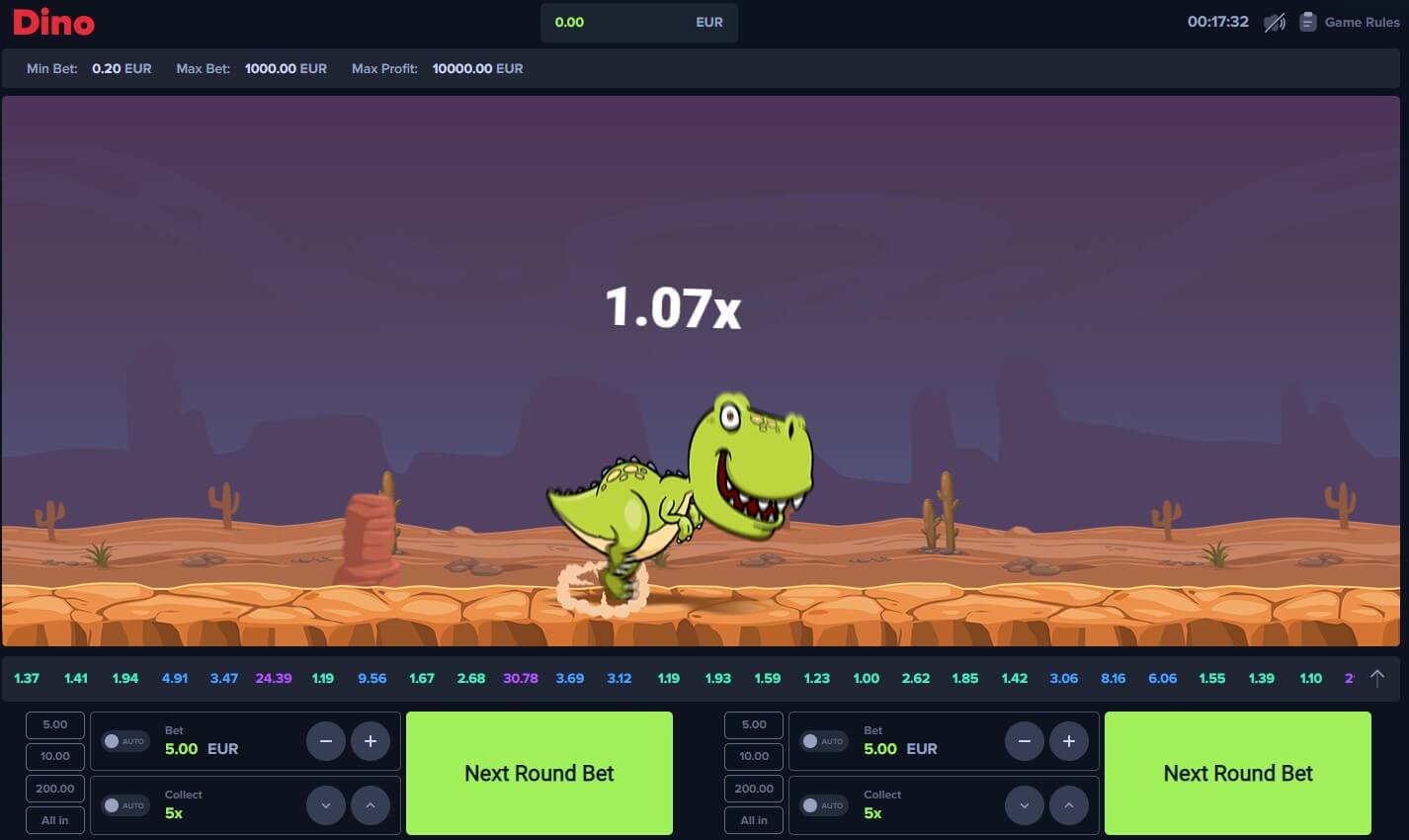 Dino casino game